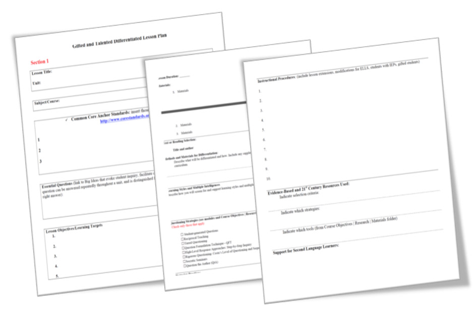 Lesson Plan Templates Literacy Solutions